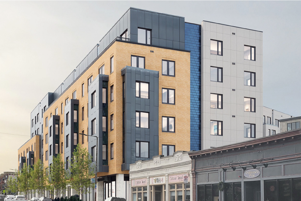 A rendering of Post Allston in Boston